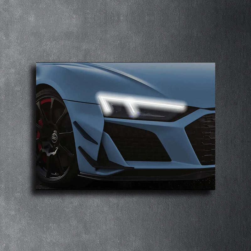 AUDI R8 -  Neon Poster Plexiglass