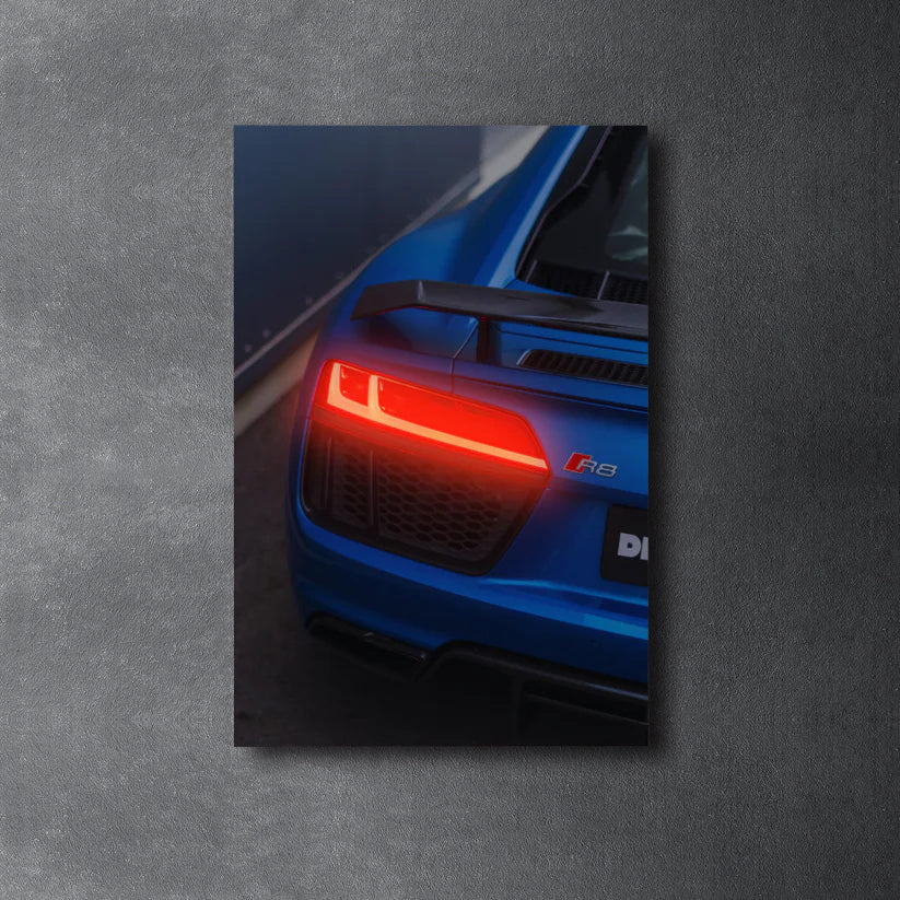 AUDI R8 -  Neon Poster Plexiglass