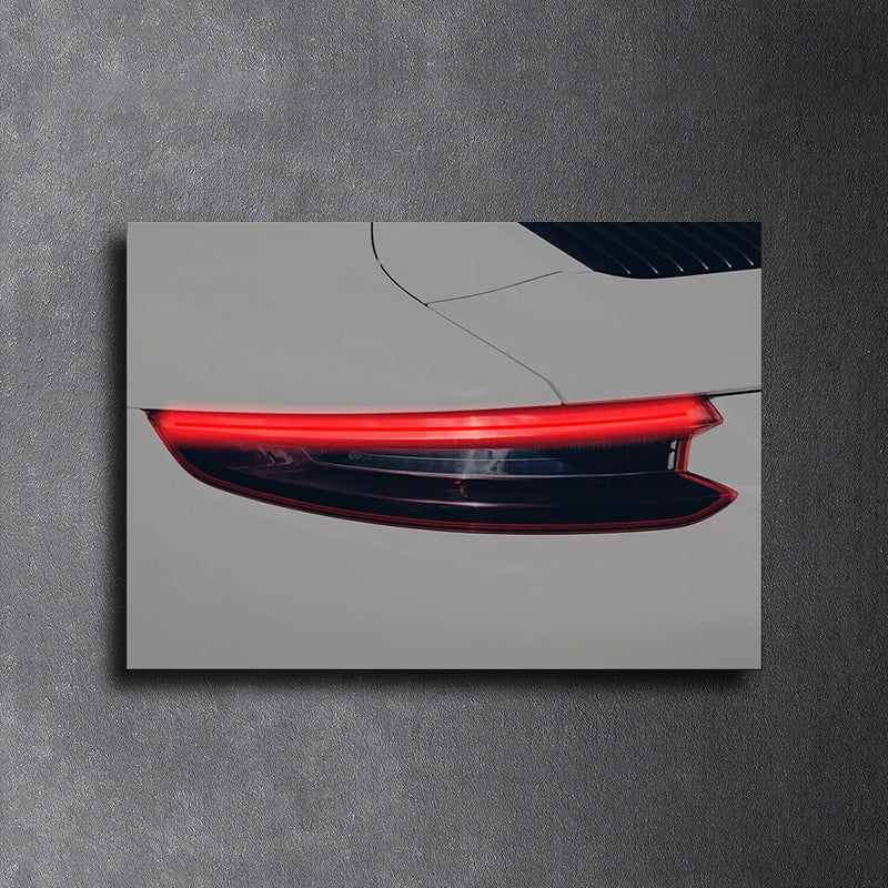 PORSCHE 911 - Neon Poster plexiglass