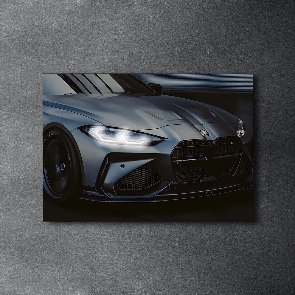 BMW M4 G82 - Neon Poster plexiglass