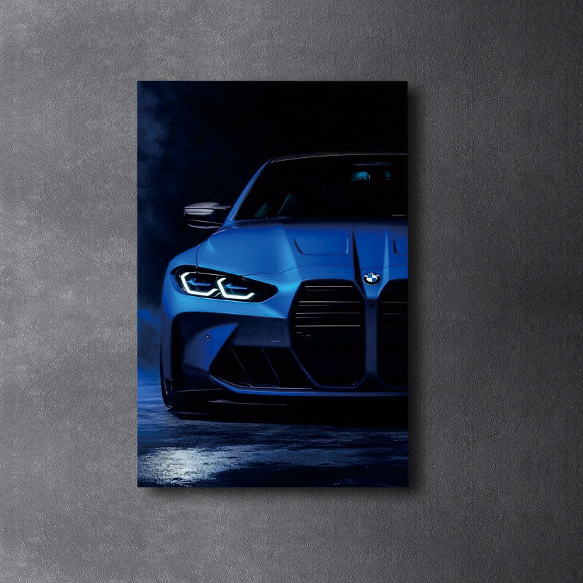BMW M4 - Neon Poster Plexiglass