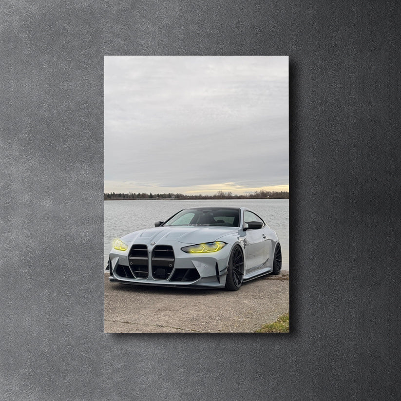 BMW M4 - Neon Poster Plexiglass