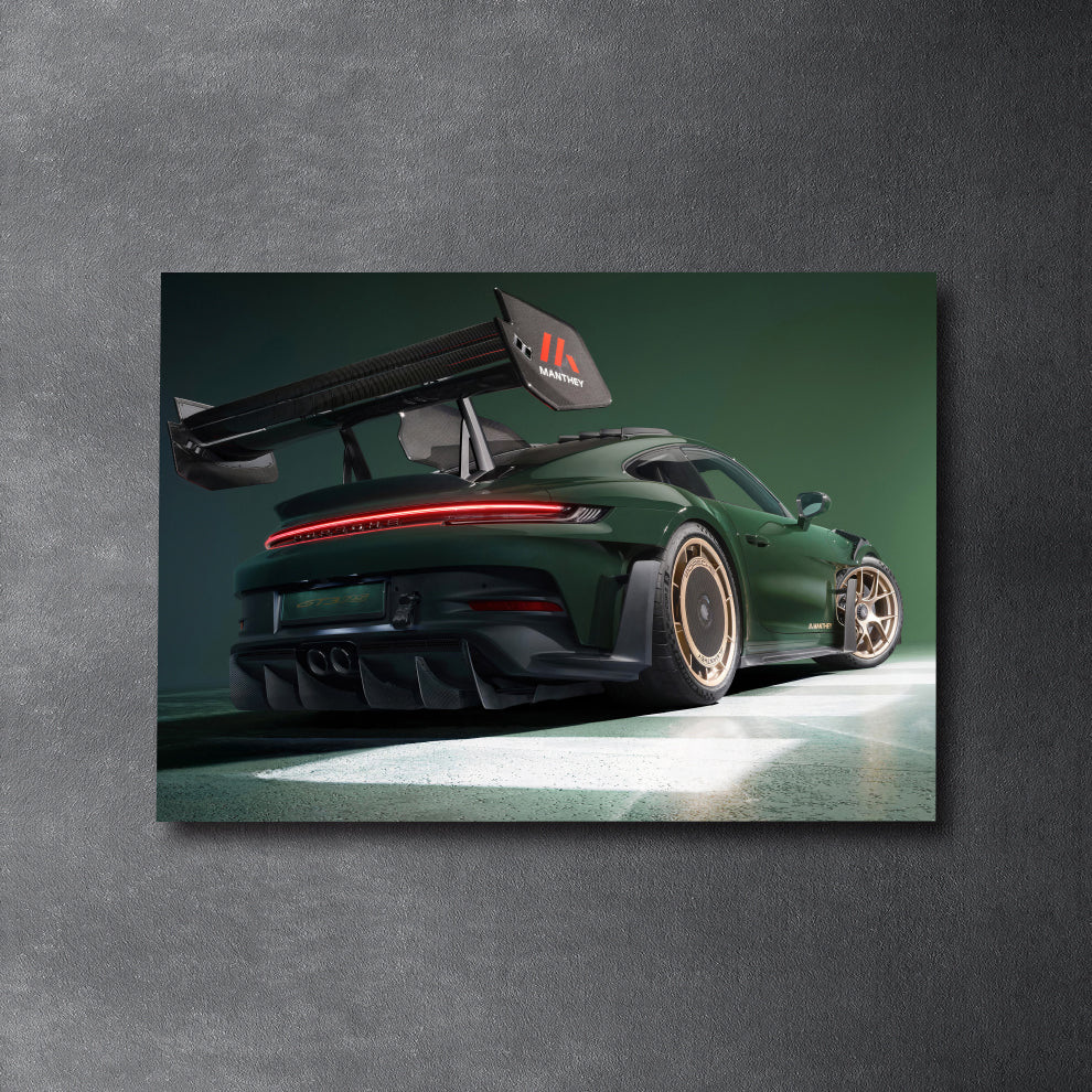 PORSCHE 911 GT3 RS MANTHEY - Neon Poster plexiglass