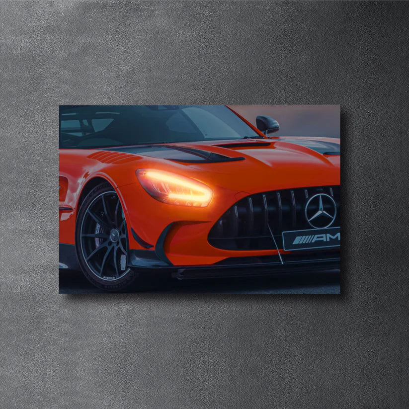 MERCEDES-AMG GT R - Neon Poster plexiglass