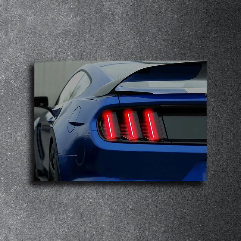 FORD MUSTANG - Neon Poster plexiglass