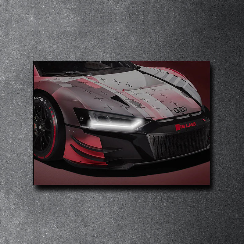 AUDI R8 -  Neon Poster Plexiglass