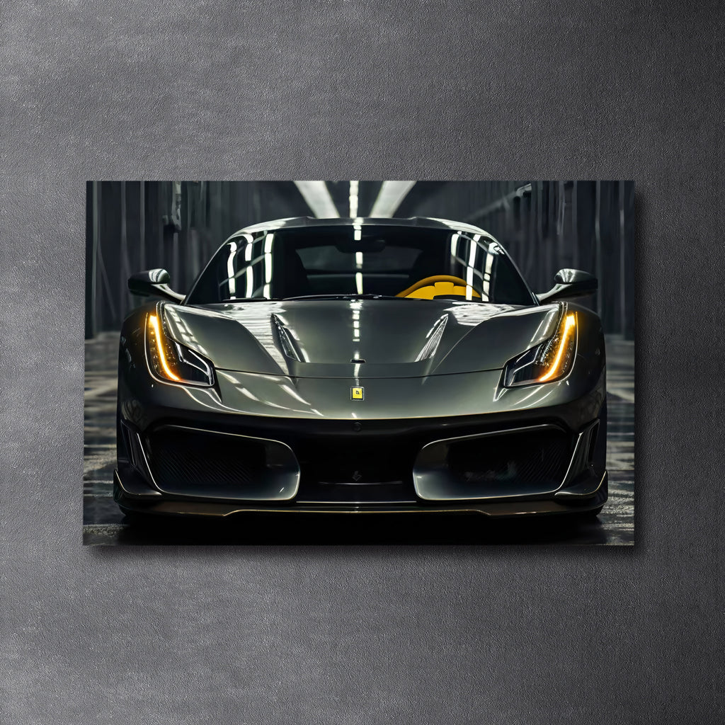 FERRARI F8 TRIBUTO - Neon Poster plexiglass