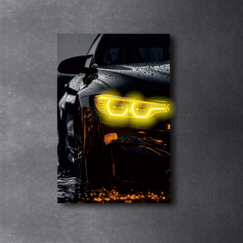 BMW M3 - Neon Poster plexiglass