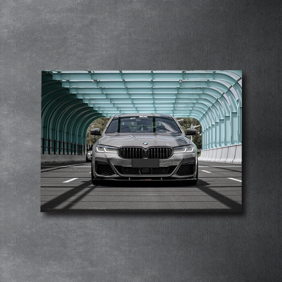 BMW Série 5  G30- Neon Poster plexiglass