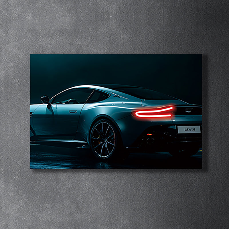ASTON MARTIN VANTAGE - Neon Poster Plexiglass