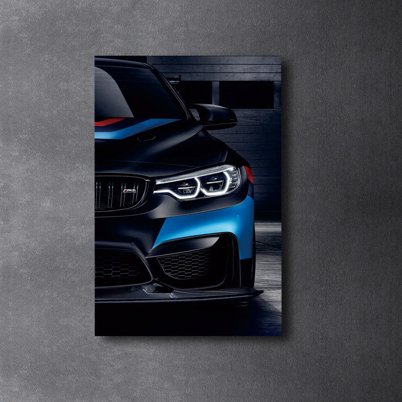 BMW M4 DTM - Neon Poster plexiglass