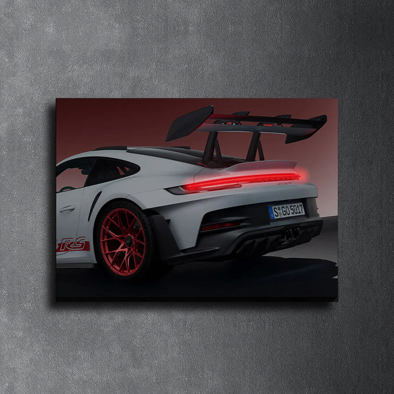 PORSCHE 911 GT3 RS - Neon Poster plexiglass