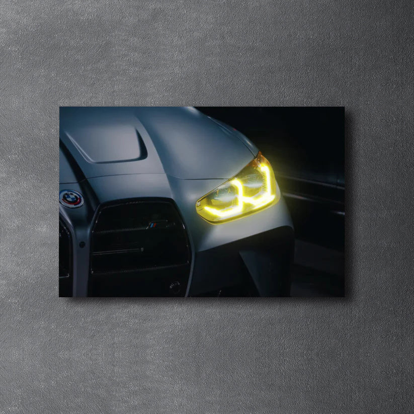 M4 CSL - Neon Poster plexiglass