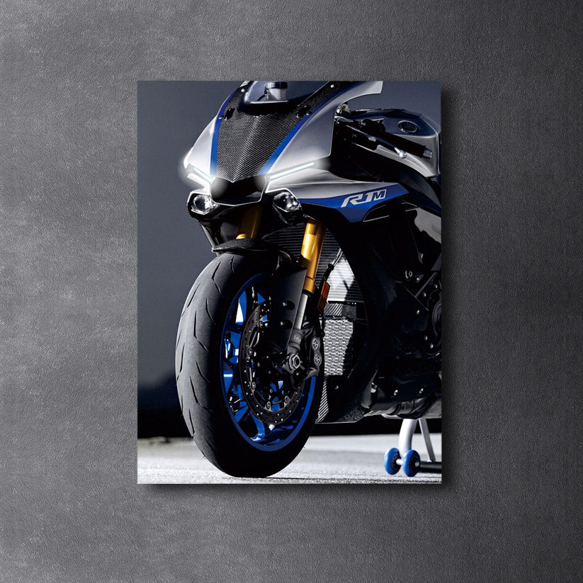 YAMAHA R1M - Neon Poster plexiglass